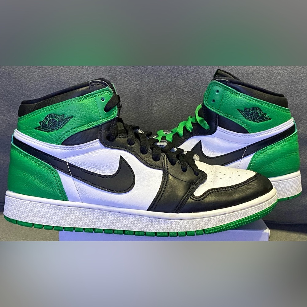 Nike Air Jordan 1 Retro Lucky Green Black FD1437-031 Sneakers SZ 7Y- 8.5 W